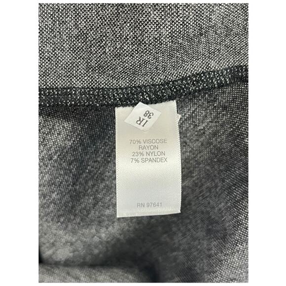 J Jill Ponte Dress Womens Small Petite Gray Pinstripe 3/4 Sleeve Career Business - Picture 5 of 9